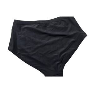 NWT speerise super stretch spandex full coverage bikini bottom black solid L